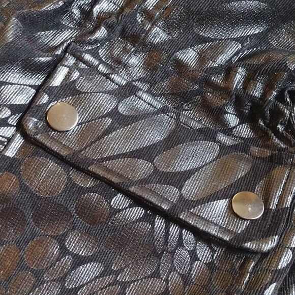 Erin London Women's Size Small Black Adjustable Scrunch Waist Zip up Vest - Picture 13 of 13